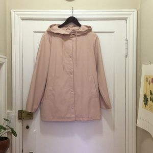Pink oak and fort rain coat.